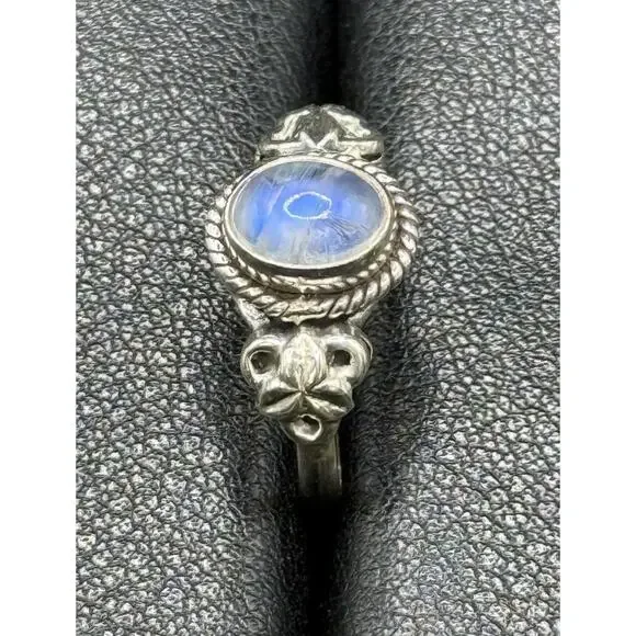Sterling Silver 925 Moonstone Ring size 7 - Picture 2 of 12